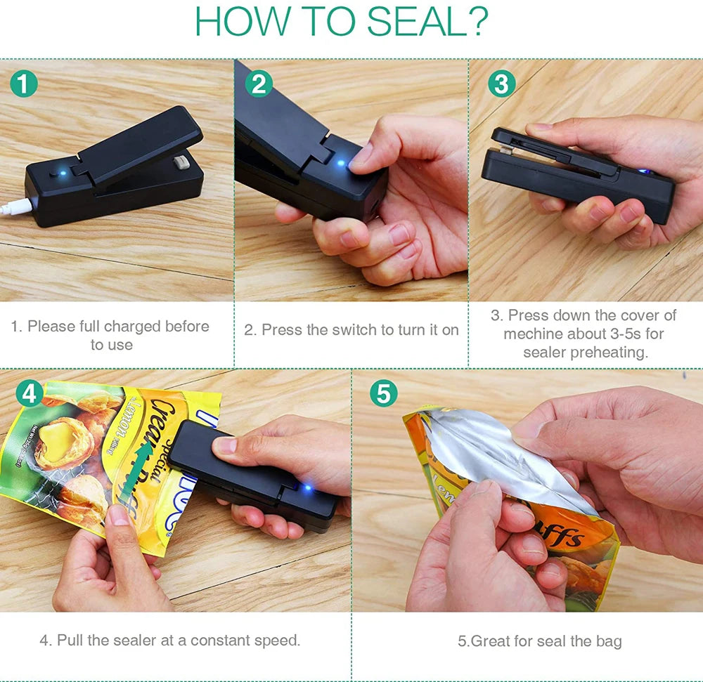 2-in-1 Mini Bag Sealer & Cutter