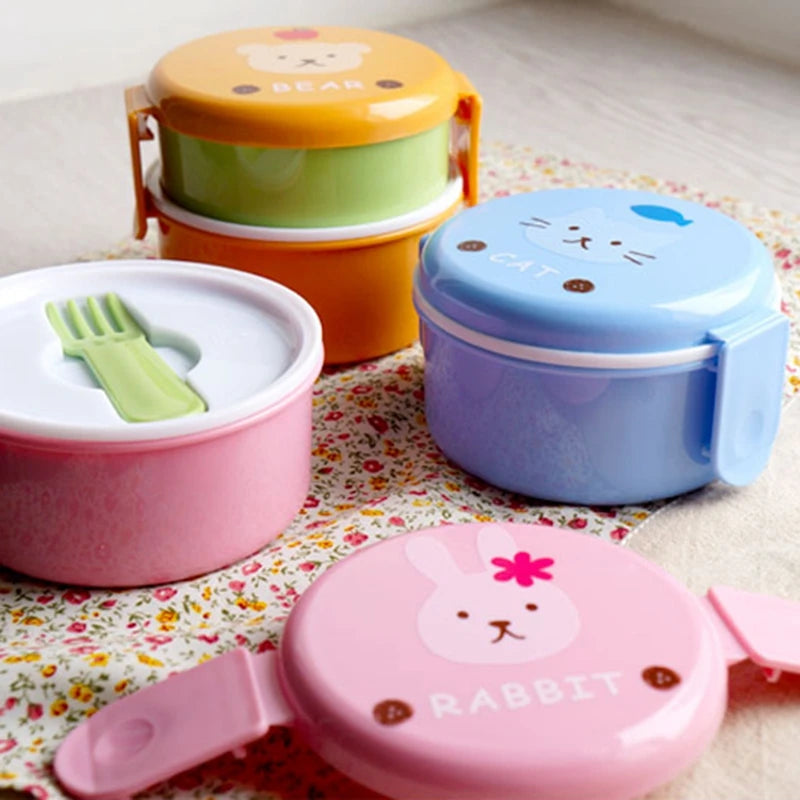 Animal Double-Layer Bento Box