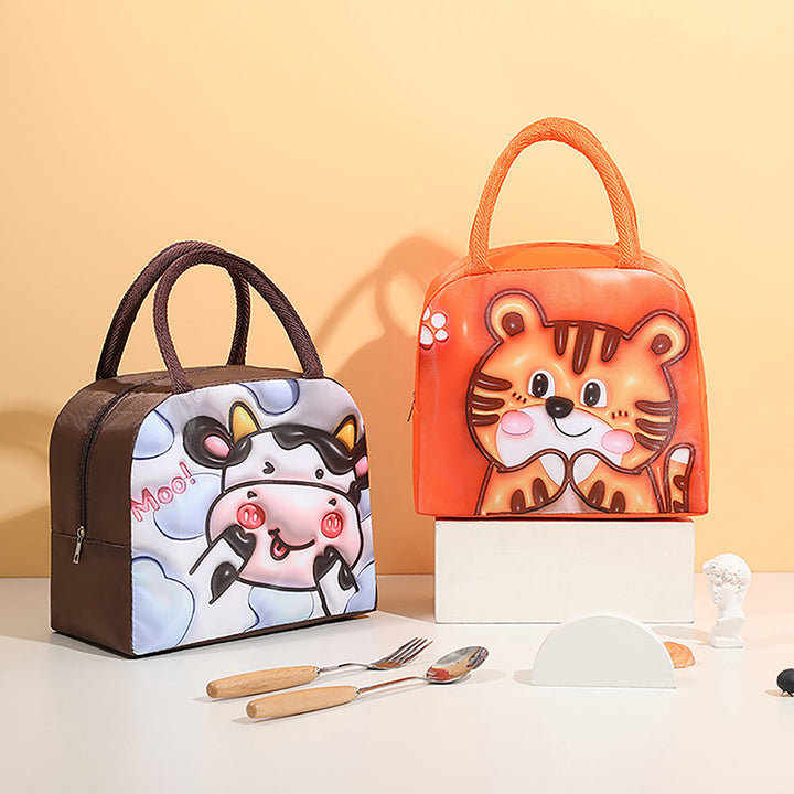 3D Cartoon Insulated Lunch Bag