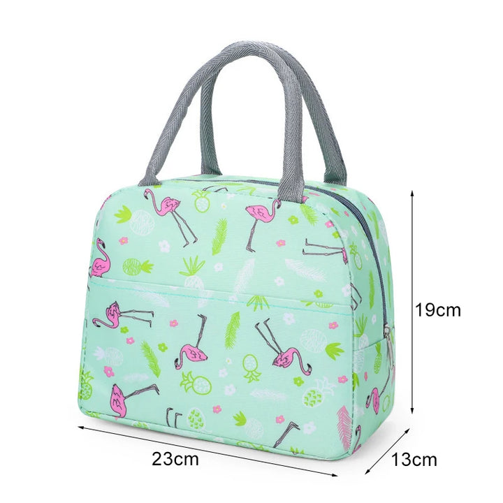 Patterned Insulated Lunch Box