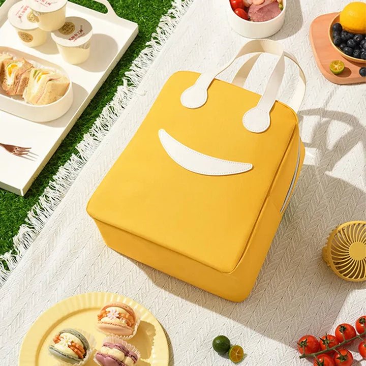 Smiley Insulated Lunch Bag