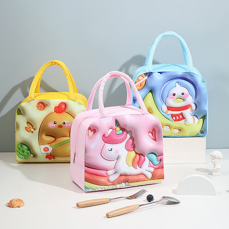 3D Cartoon Insulated Lunch Bag