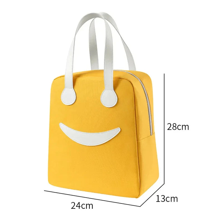 Smiley Insulated Lunch Bag