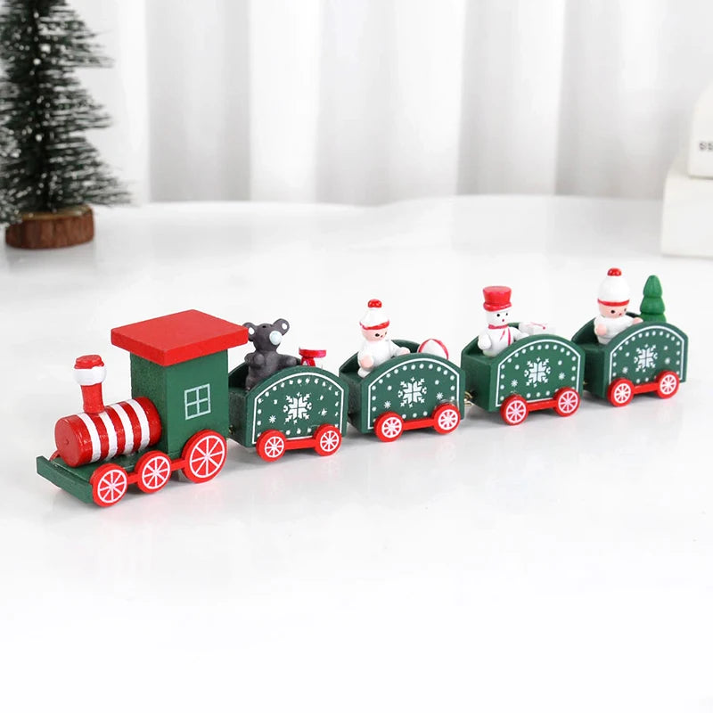 Christmas Wooden Train Ornament – Merry Christmas Home Decor & Kids Gift for 2024