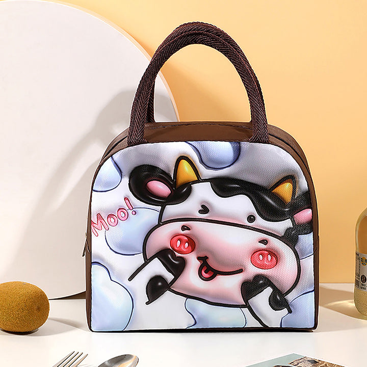 3D Cartoon Insulated Lunch Bag