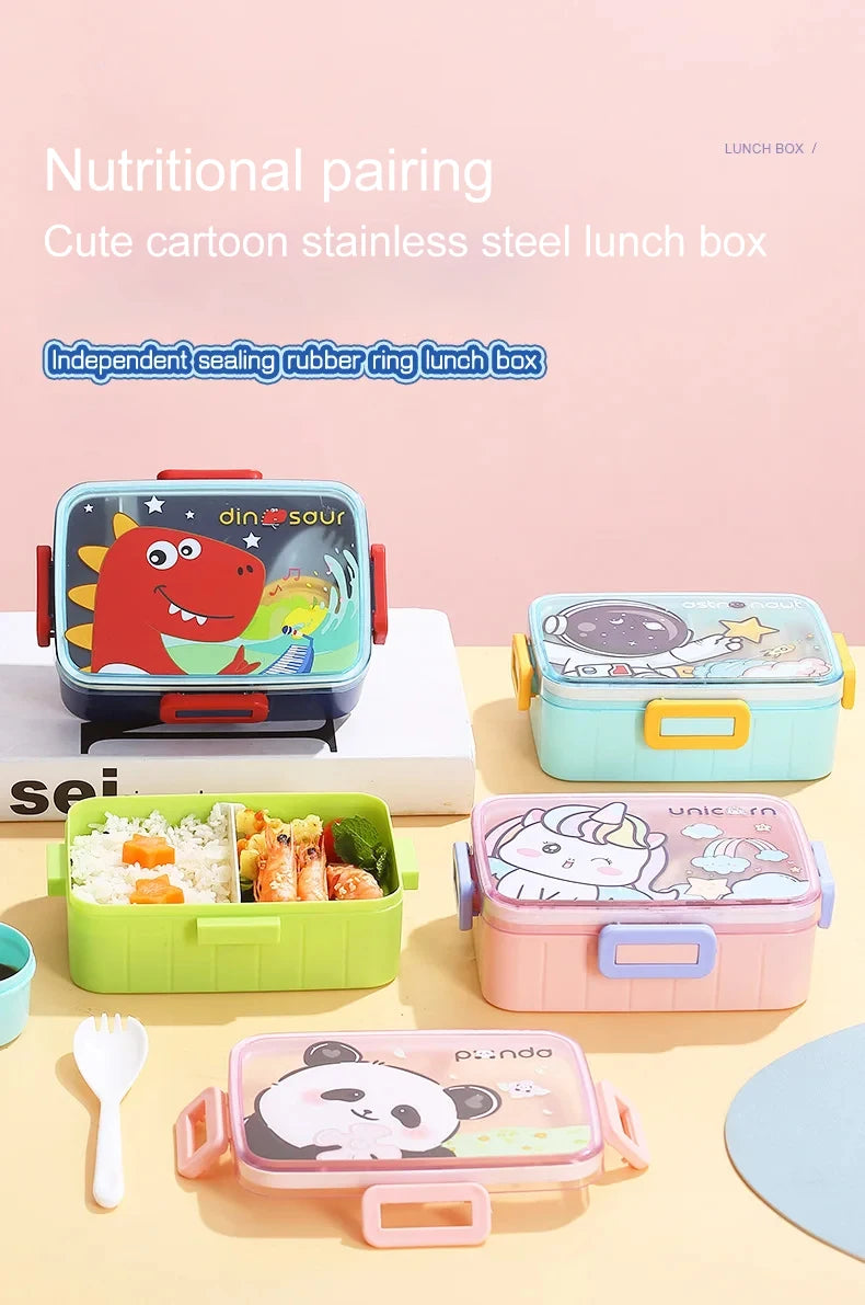 Cartoon Kids Bento Lunch Box