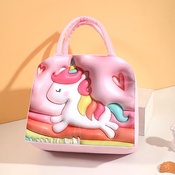 3D Cartoon Insulated Lunch Bag