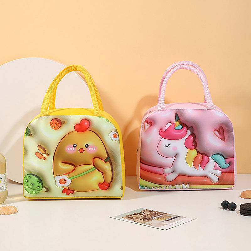 3D Cartoon Insulated Lunch Bag