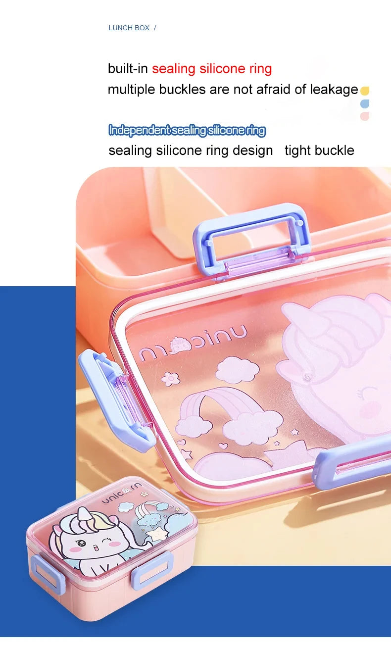 Cartoon Kids Bento Lunch Box