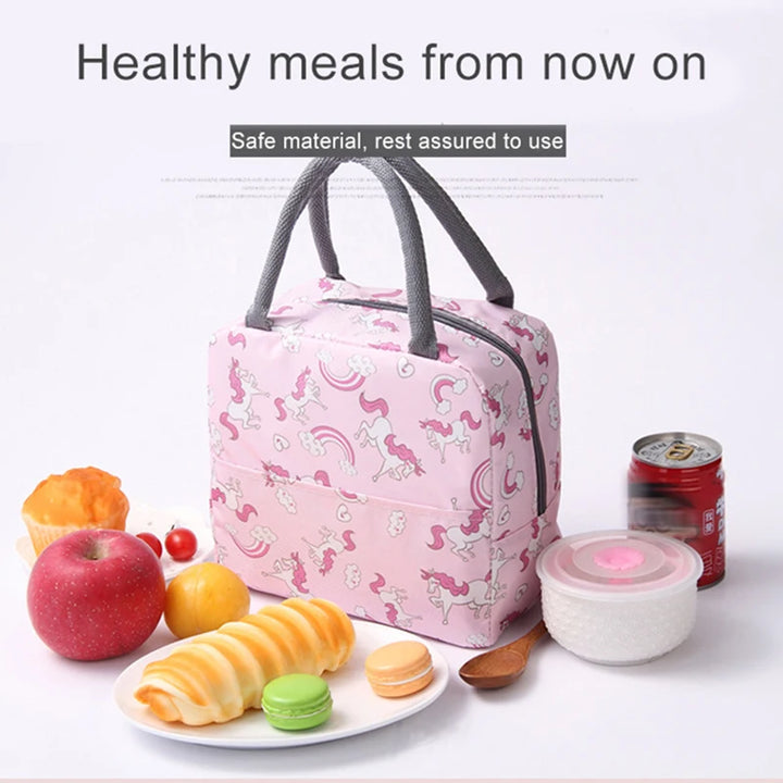 Patterned Insulated Lunch Box