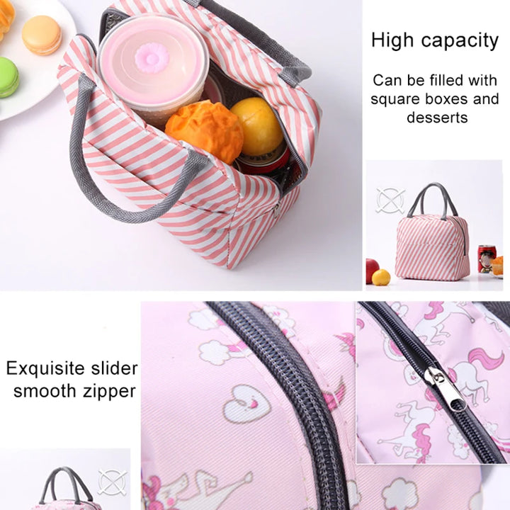 Patterned Insulated Lunch Box