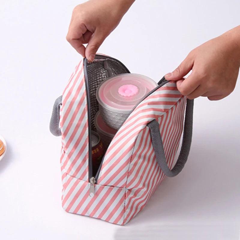 Patterned Insulated Lunch Box