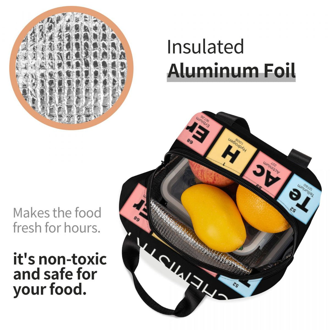 Periodic Table Insulated Lunch Tote