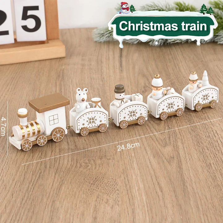 Christmas Wooden Train Ornament – Merry Christmas Home Decor & Kids Gift for 2024