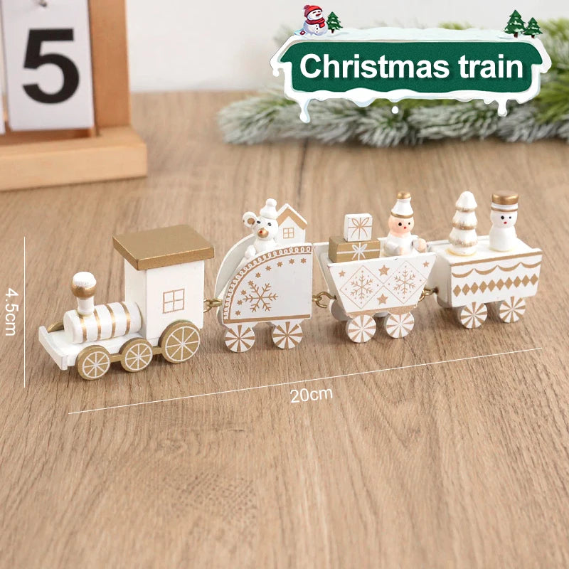 Christmas Wooden Train Ornament – Merry Christmas Home Decor & Kids Gift for 2024