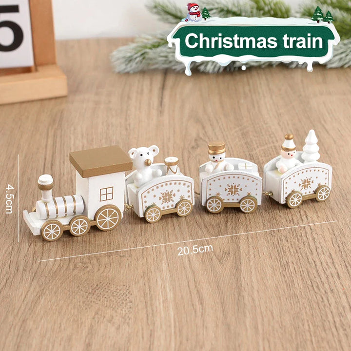 Christmas Wooden Train Ornament – Merry Christmas Home Decor & Kids Gift for 2024