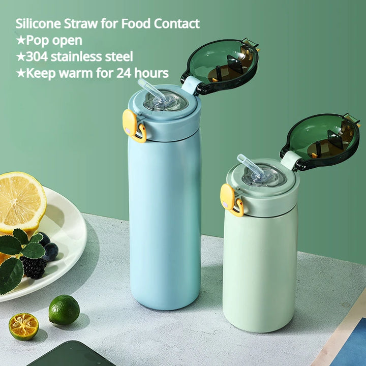 Kids Thermos with Straw