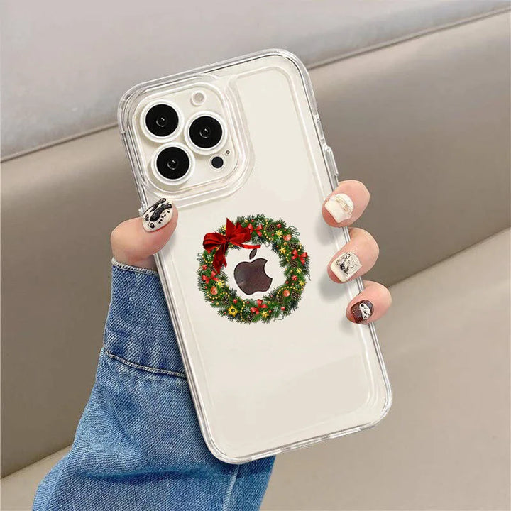 Funny Santa & New Year Cartoon Phone Case - Shockproof Soft Shell for iPhone