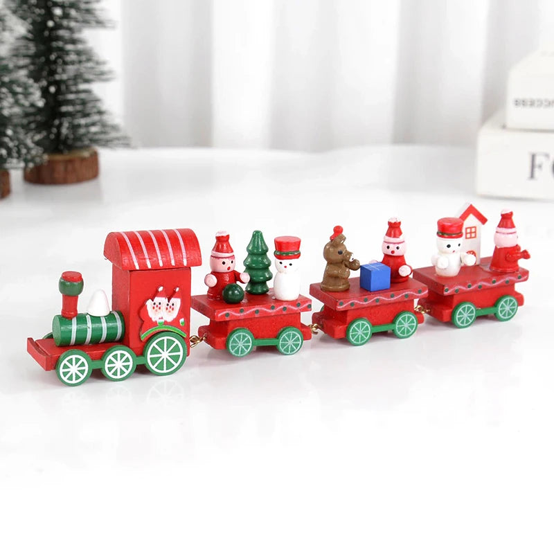 Christmas Wooden Train Ornament – Merry Christmas Home Decor & Kids Gift for 2024